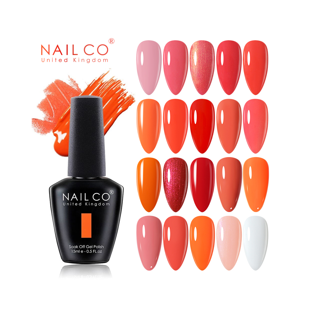 Nail Art Orange - NAILCO 15 ml Orange Rot Rosa