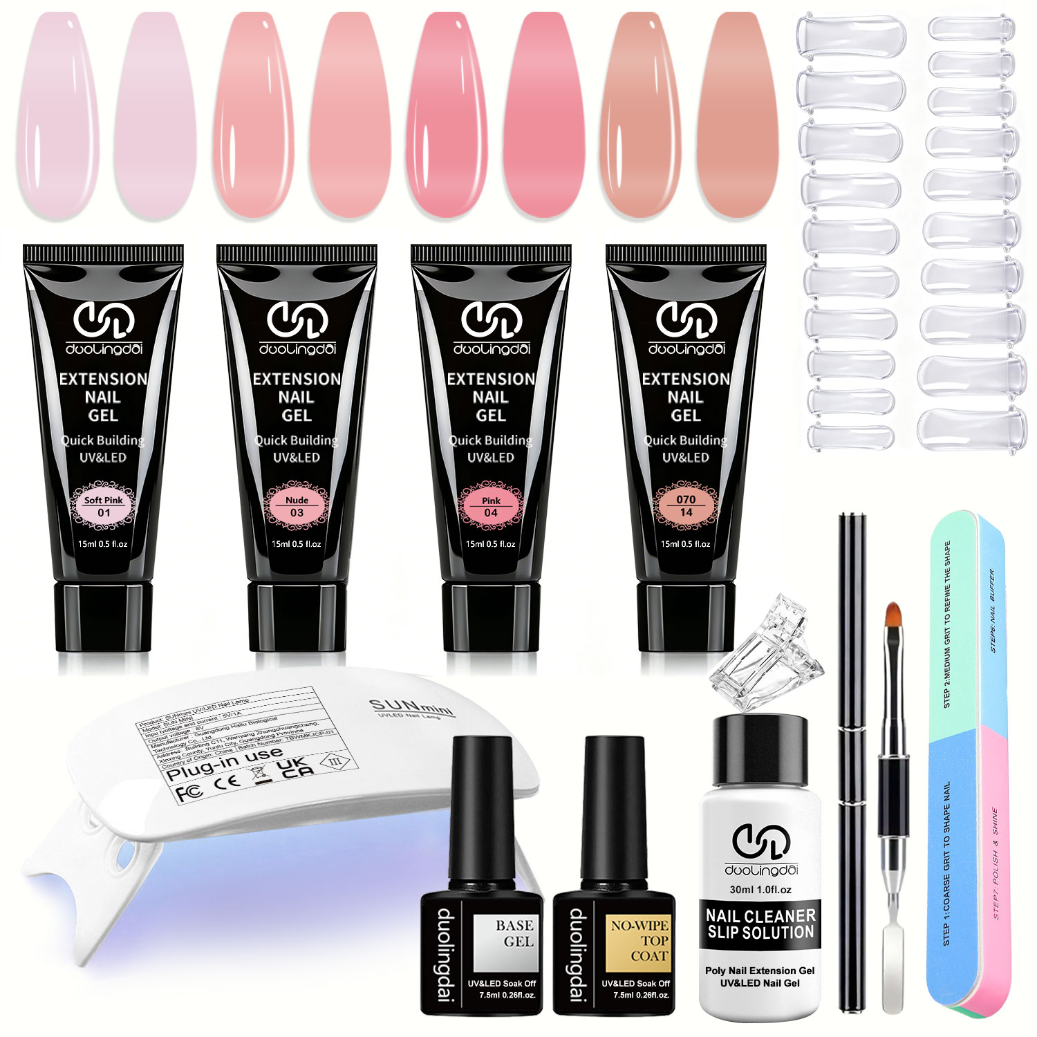 Duolingdai 4-Farben Poly Nagel – Nail Art Ombre Bewertung und Preis