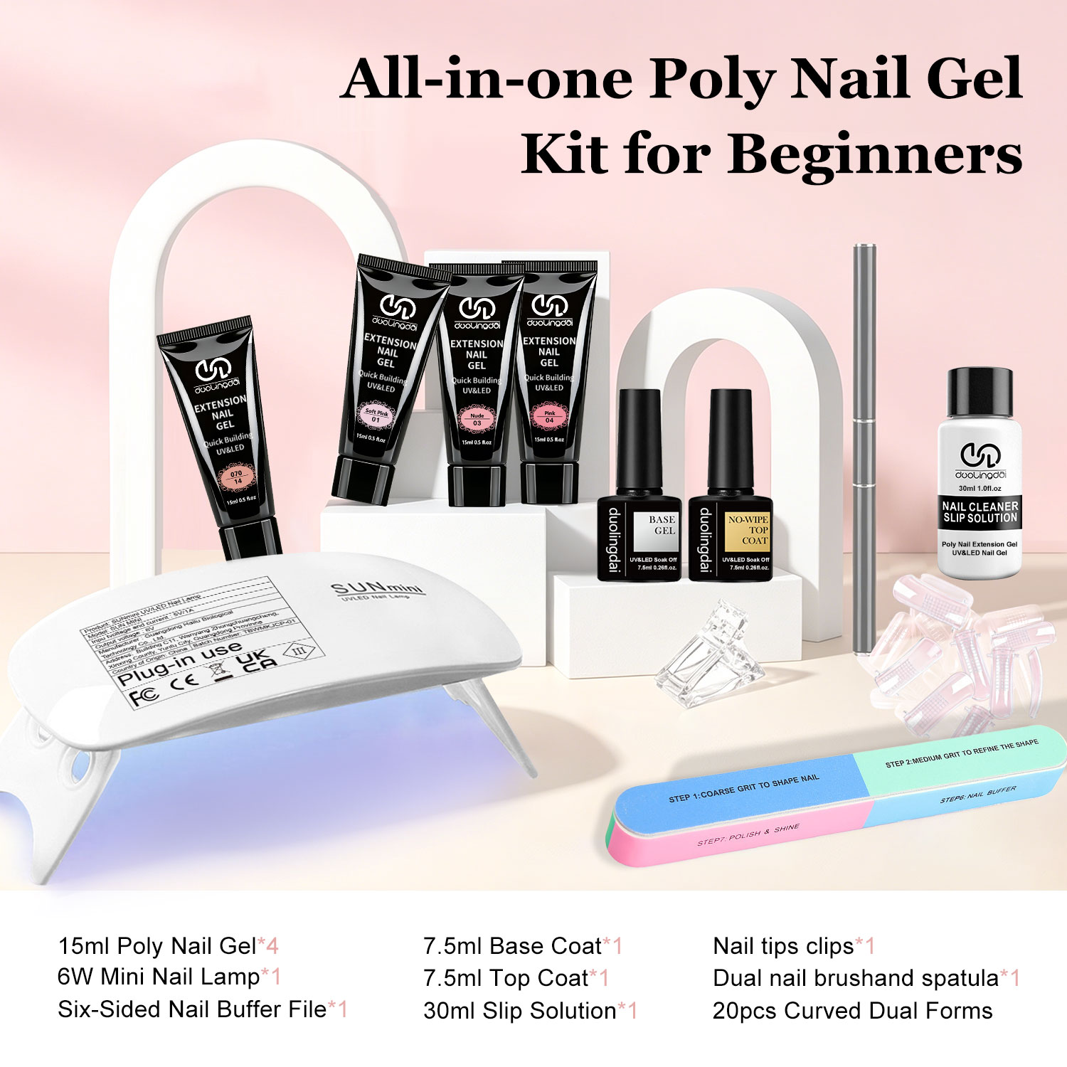 Duolingdai 4-Farben Poly Nagel – Nail Art Ombre Bewertung und Preis