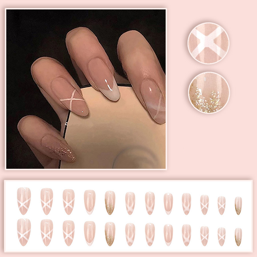 Mittellange künstliche Nägel f – Nail Art Press On Bewertung und Preis