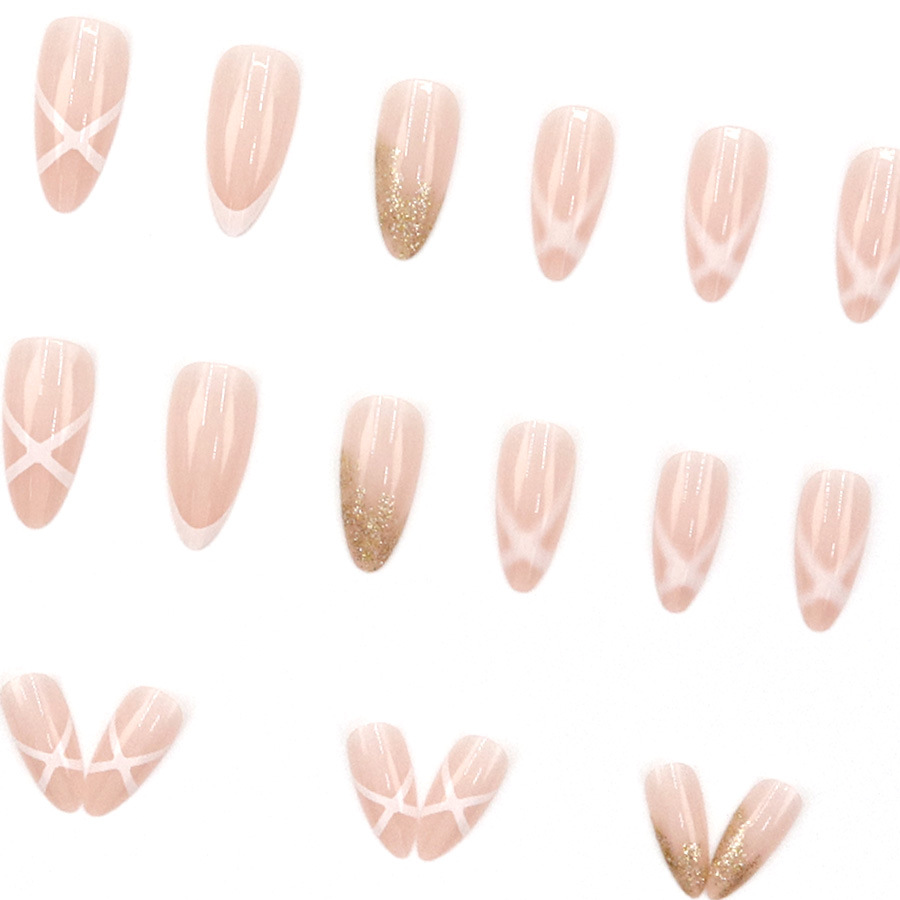 Mittellange künstliche Nägel f – Nail Art Press On Bewertung und Preis