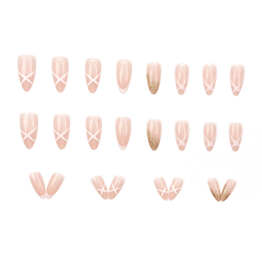 Mittellange künstliche Nägel f – Nail Art Press On Bewertung und Preis