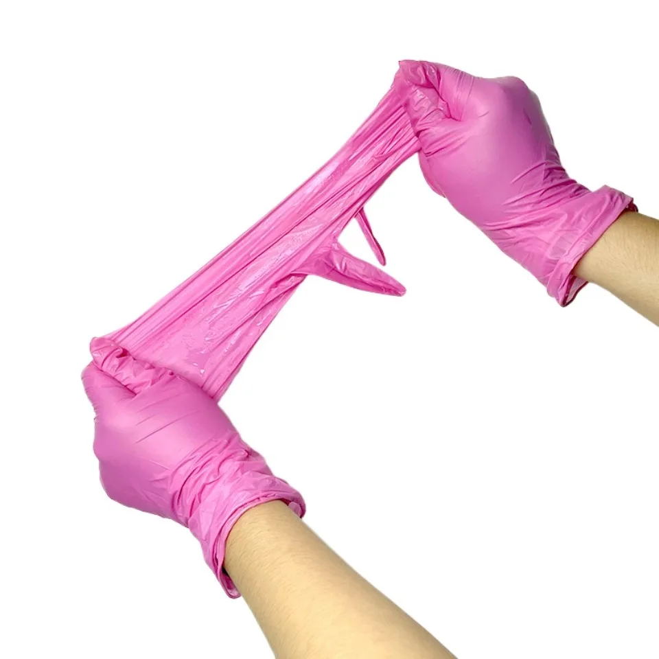 50 Stück, tiefrosa Nitrilhands – Nail Art Pink Bewertung und Preis