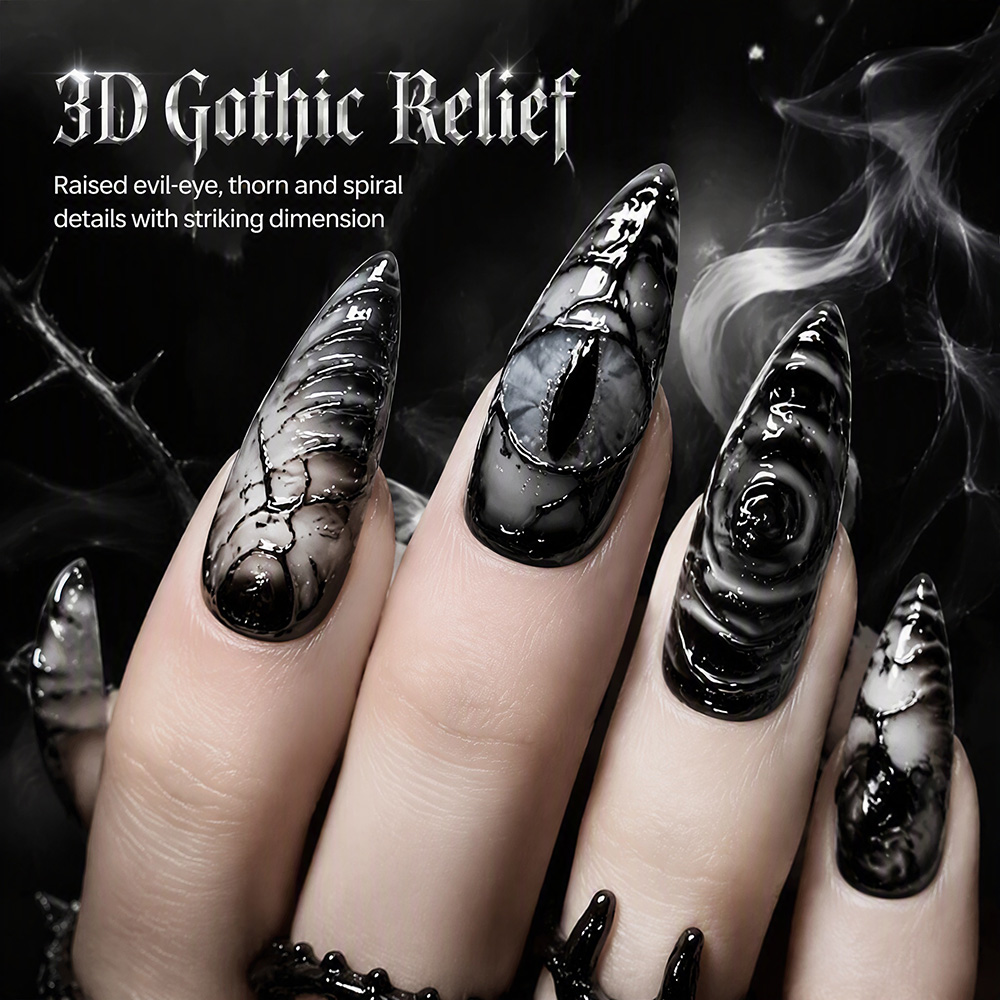 Stiletto Gothic Press-On-Nägel – Nail Art Press On Bewertung und Preis