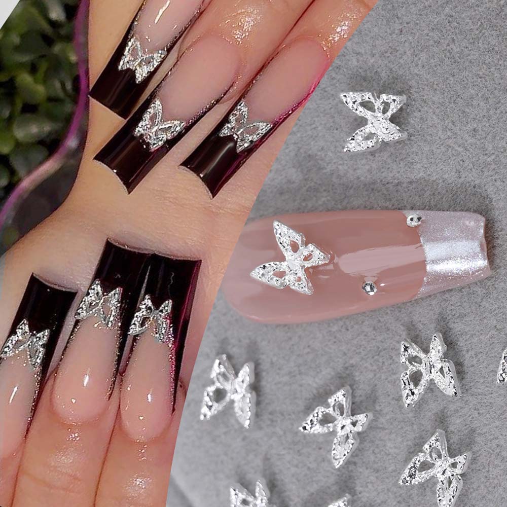 20 stücke 3D Exquisite Hohl Sc – Nail Art Pink Bewertung und Preis