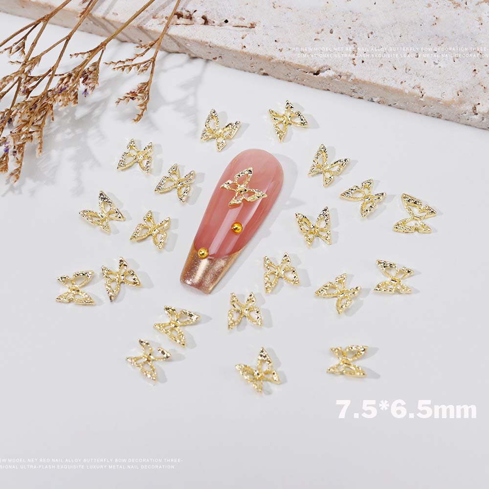 20 stücke 3D Exquisite Hohl Sc – Nail Art Pink Bewertung und Preis