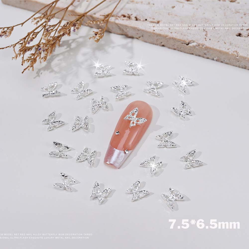 20 stücke 3D Exquisite Hohl Sc – Nail Art Pink Bewertung und Preis