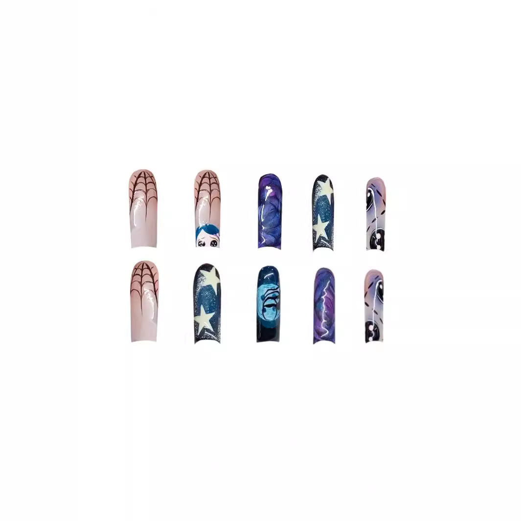 24 stücke y2k Stern Graffiti d – Nail Art Press On Bewertung und Preis