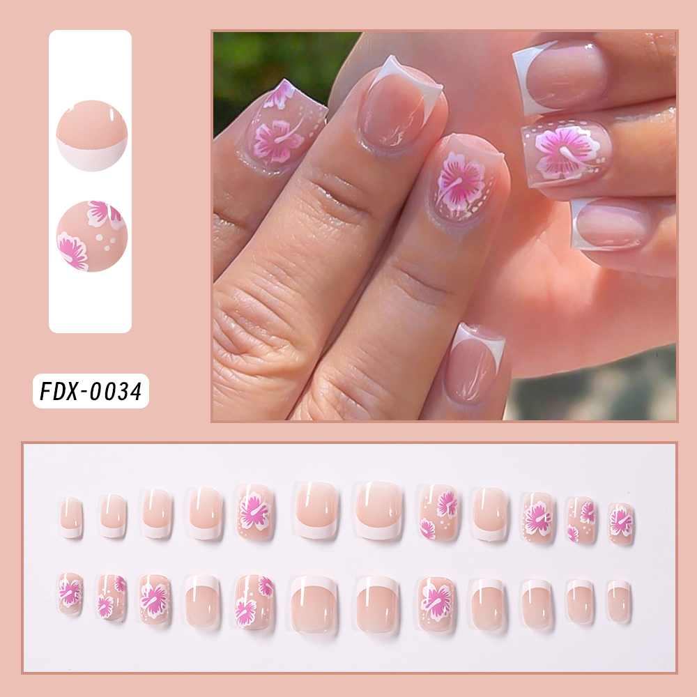 24 Stück künstliche Nägel mit  – Nail Art Press On Bewertung und Preis