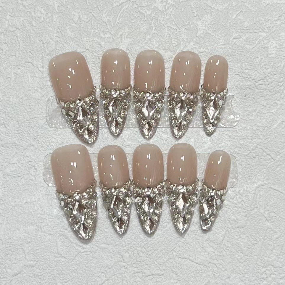 10 Stück Glitzernde Aufdrücknä – Nail Art Press On Bewertung und Preis