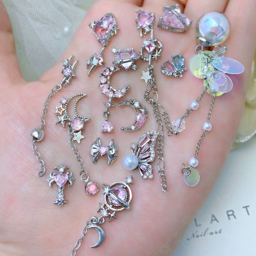 Leichte Luxus-Charms, luxuriös – Nail Art Pink Bewertung und Preis